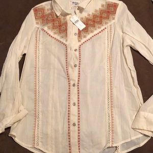 Blouse with embroidery from anthropology